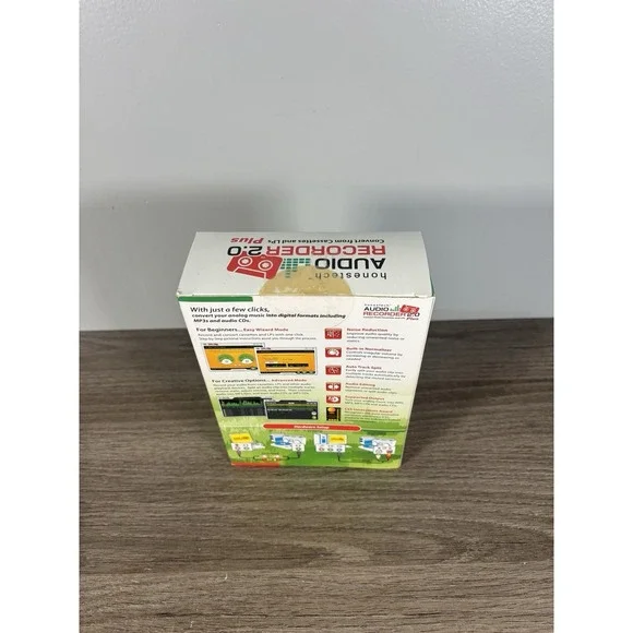 Honestech Audio Recorder 2.0 Deluxe Convert From Cassettes LPs New Sealed - Picture 3 of 6